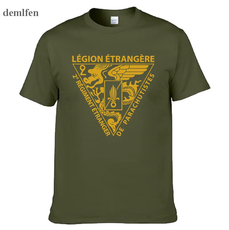Nouvelle Légion étrangère française Forces spéciales armée de la guerre mondiale T-shirt Homme Camisetas hommes coton