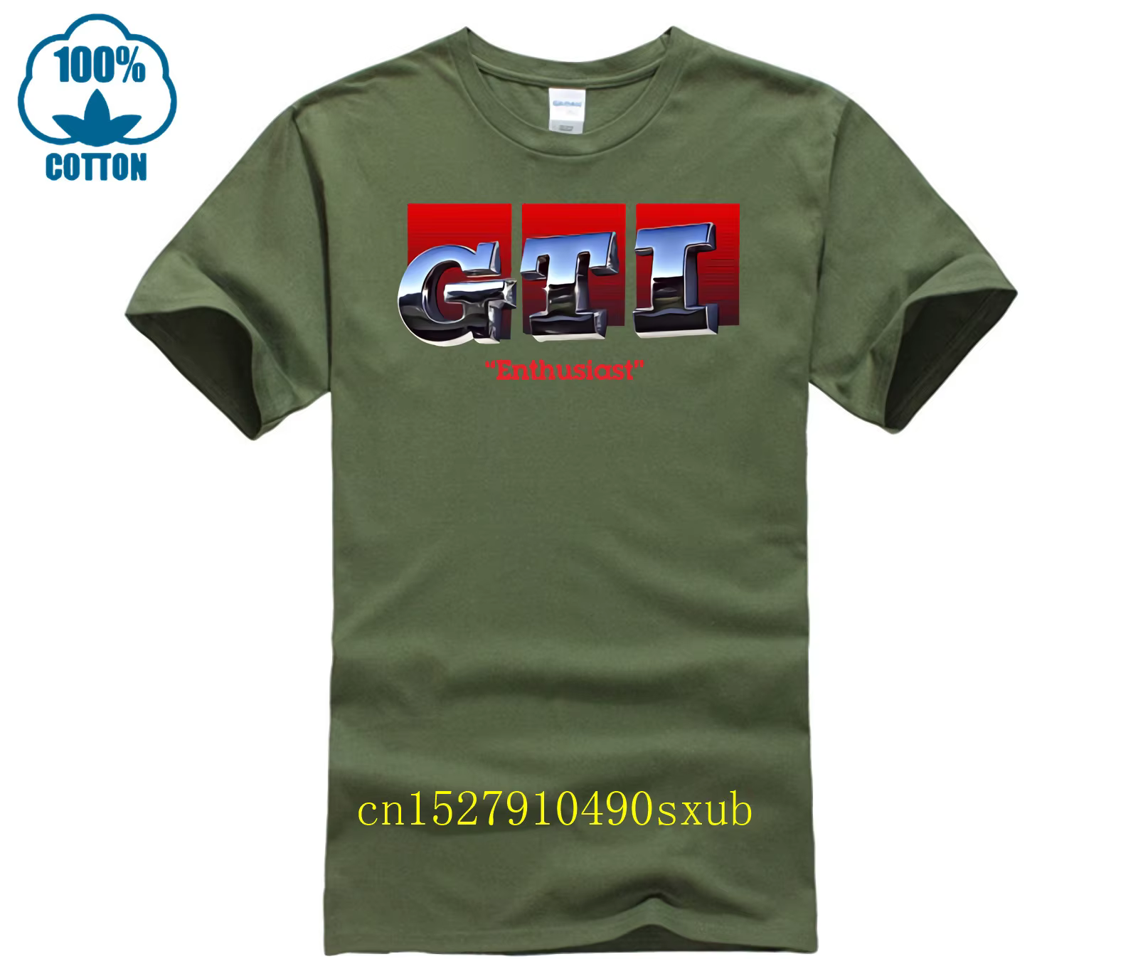 JDM GTI – T-Shirt à manches courtes et col rond pour homme