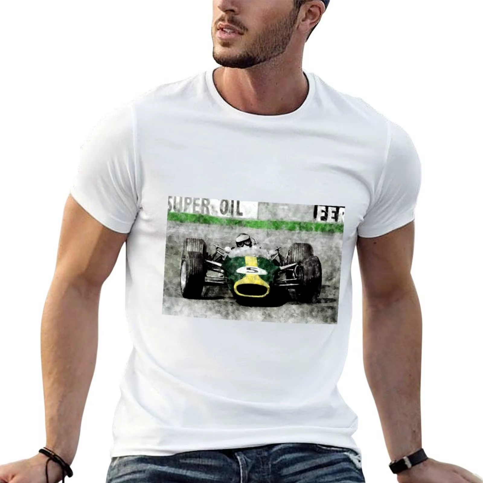 Jim Clark T-Shirt t-shirts pour homme coton