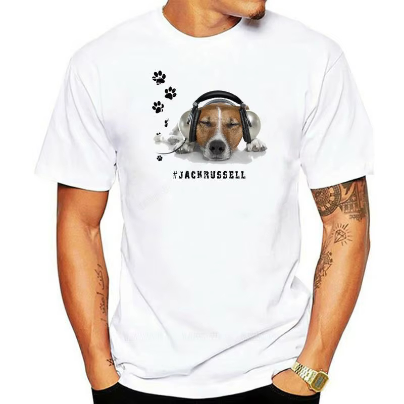 T-shirt décontracté et élégant pour femmes avec imprimé Jack Russell Terrier. T-shirts graphiques