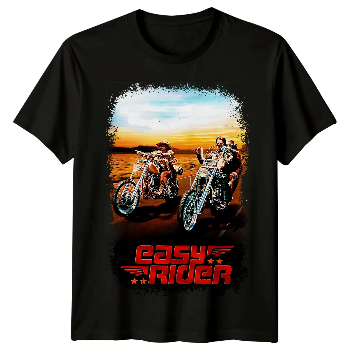 T-shirt de motard Easy Rider pour hommes et femmes