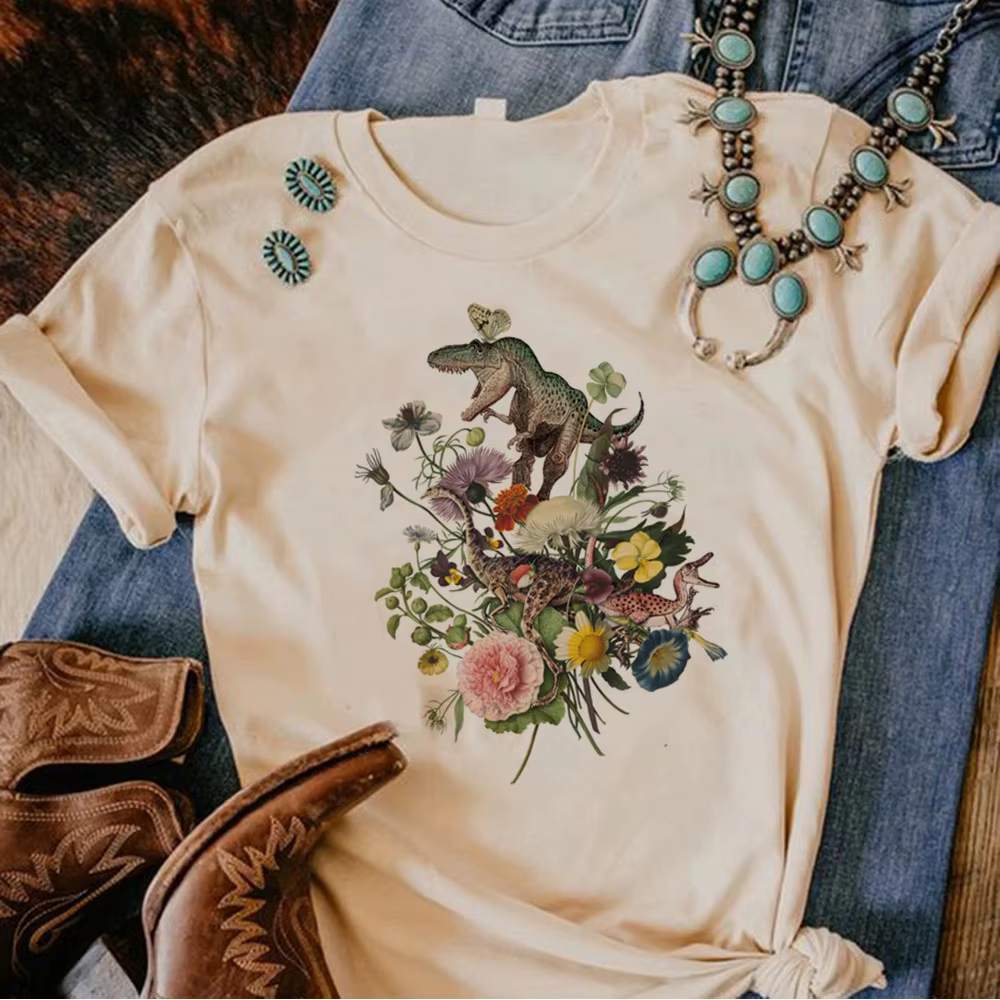 T-shirt dinosaure pour femmes