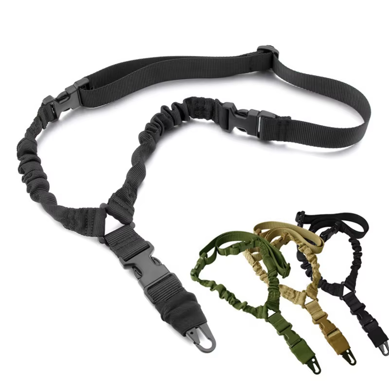 Pistolet tactique en Nylon, fusil diagonal à point unique, sangle à bandoulière pour pistolet à eau d'extérieur, accessoire de corde tactique CS réelle