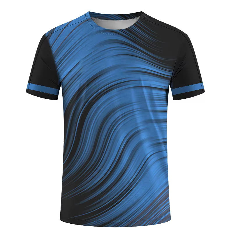 T-shirt à motif d'épissage géométrique coloré pour hommes