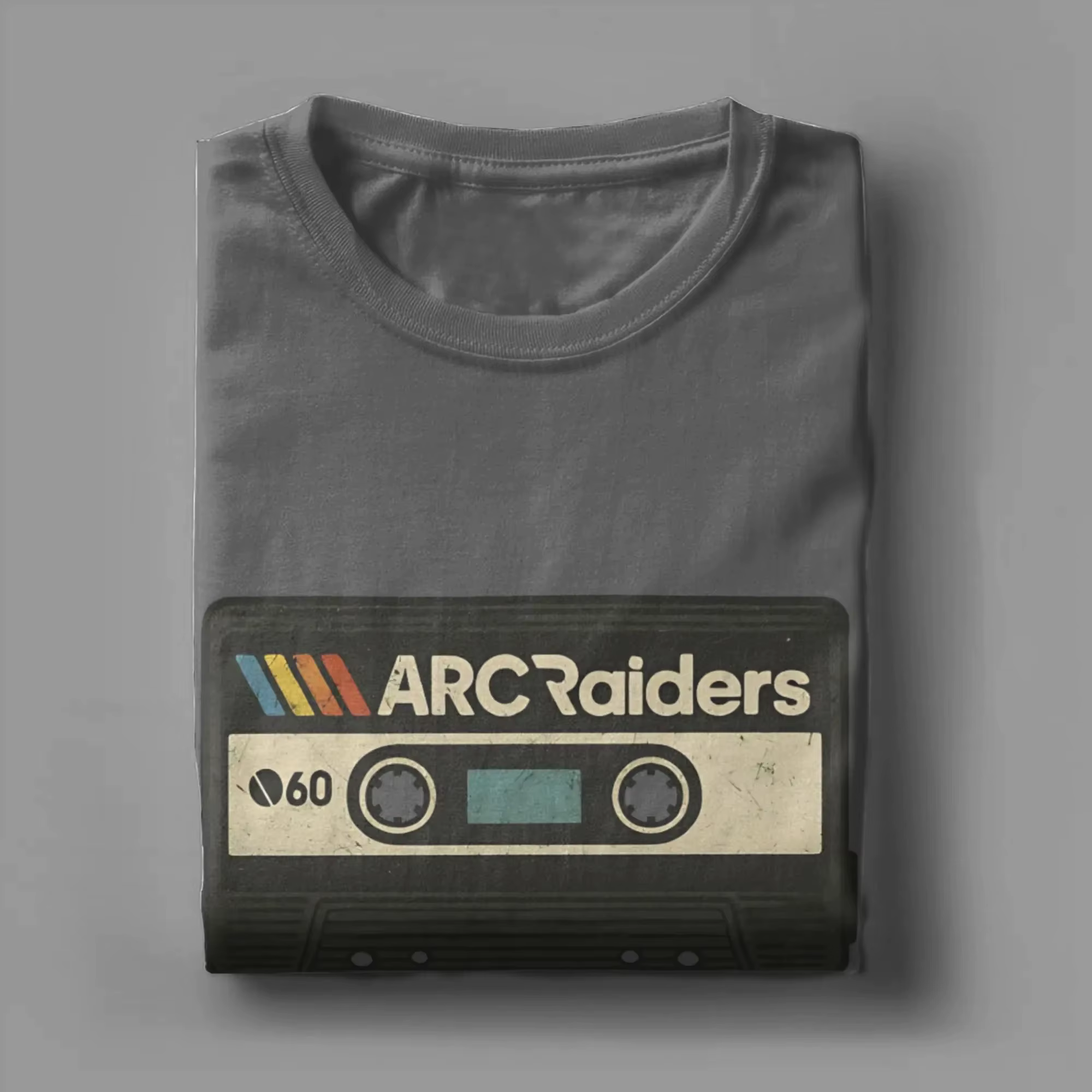 Nouveauté T-Shirts ARC Raiders Cassette t-shirt hommes femmes imprimer coton col rond