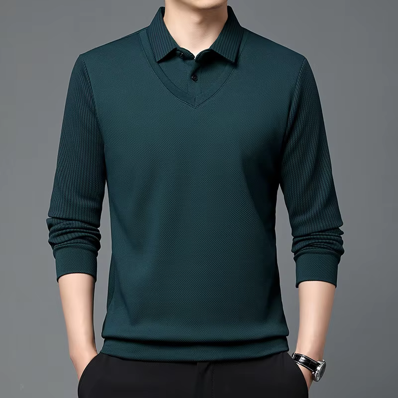 Polo à manches longues pour homme