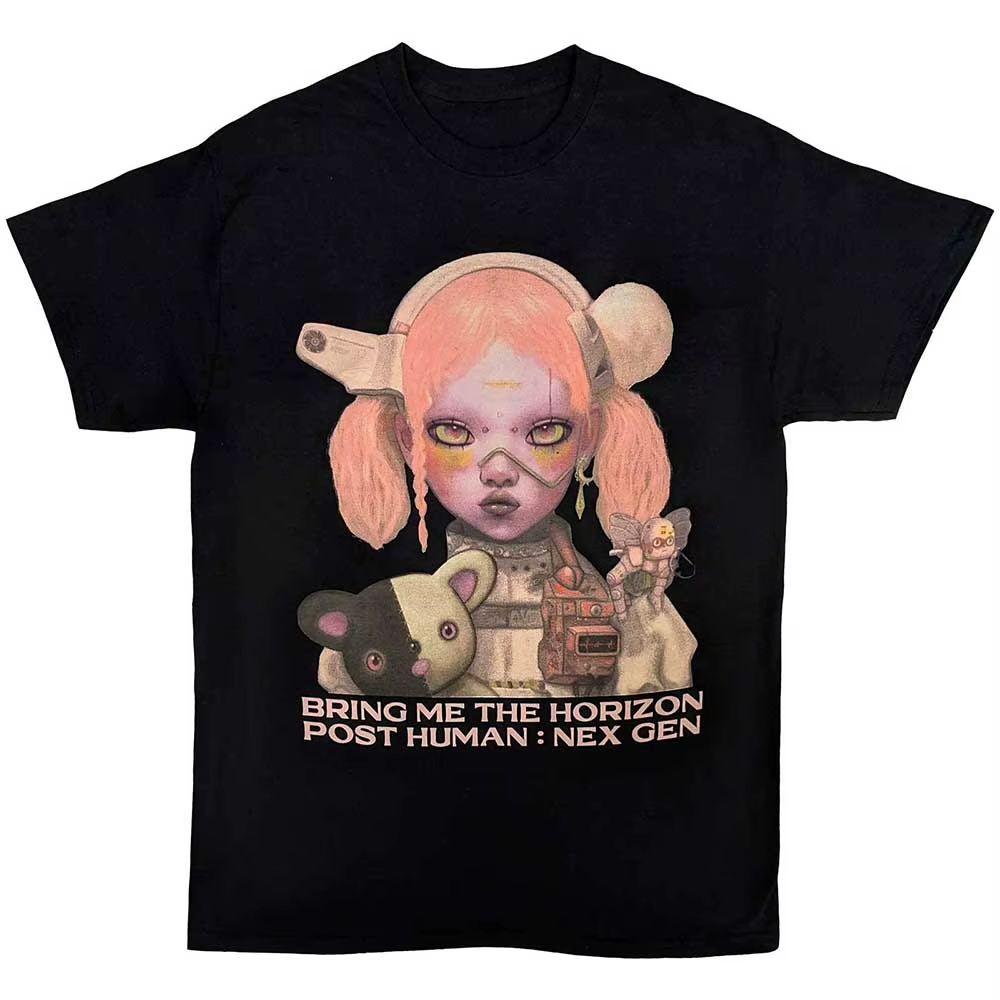 T-Shirt Nun Bring Me The Horizon en coton pour hommes et femmes