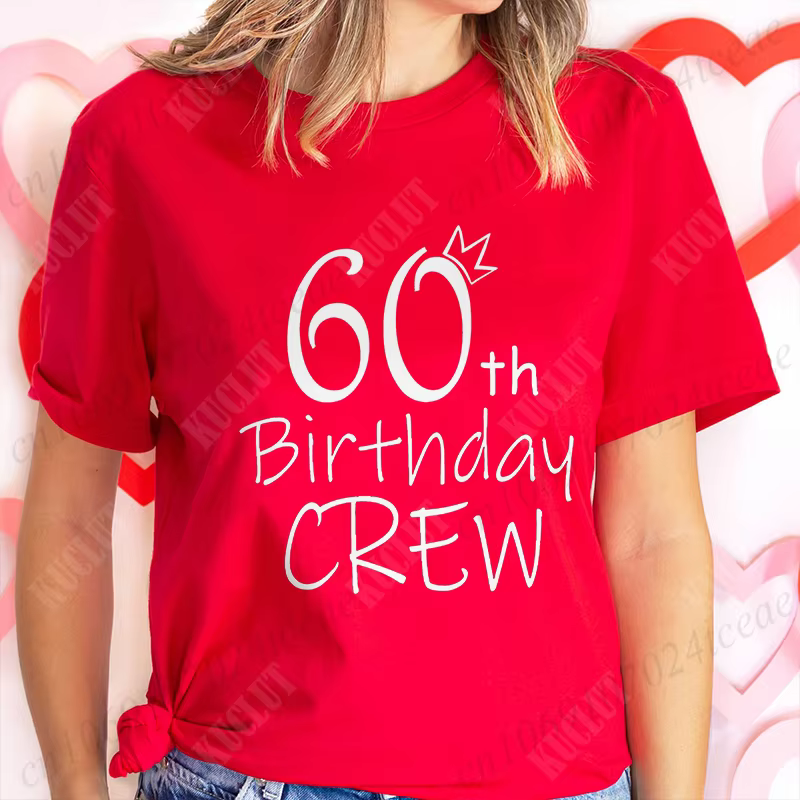 T-shirt à manches courtes It's My 60th Birthday pour femme