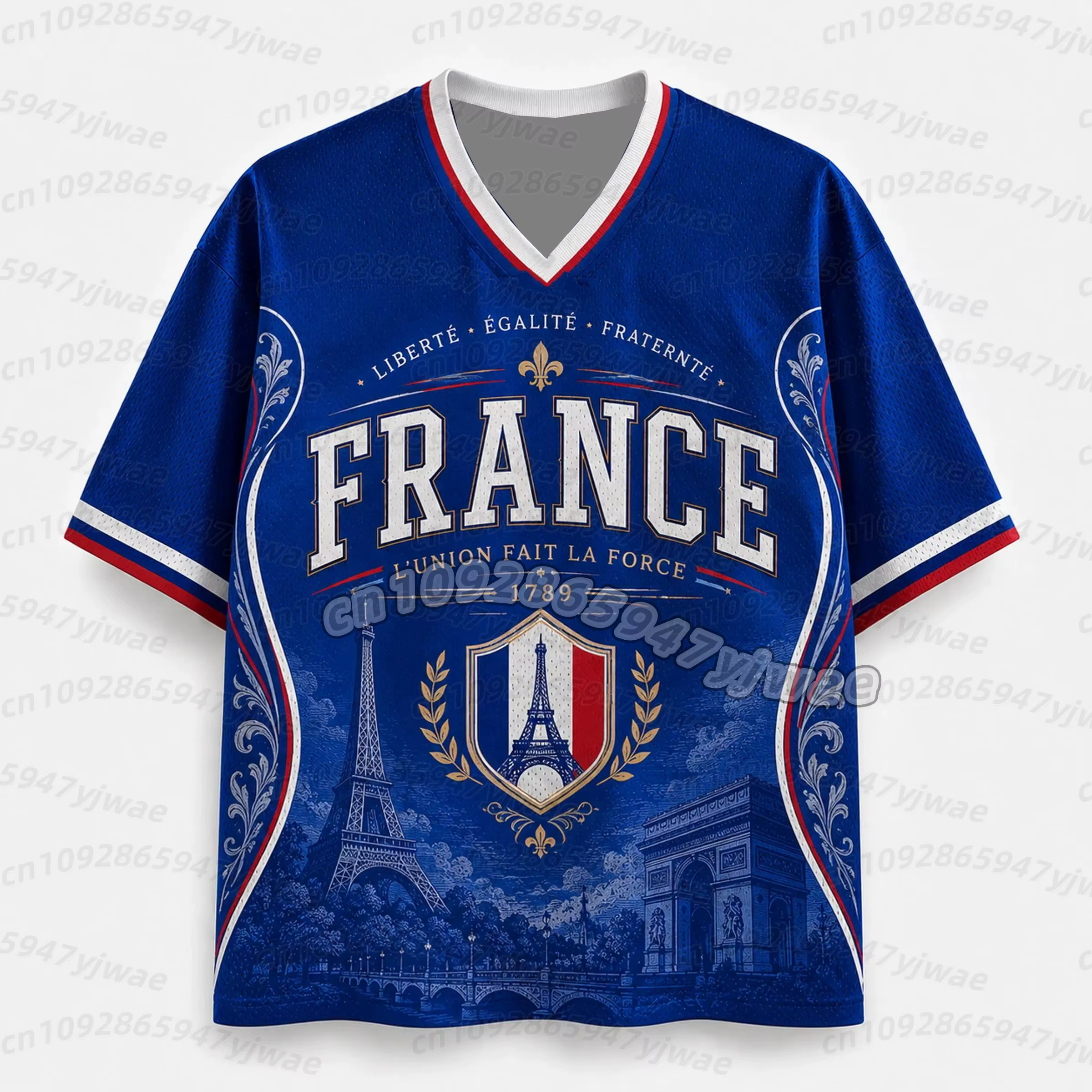 Maillot de football Y2K 2026 Mbappé 10 imprimé drapeau français