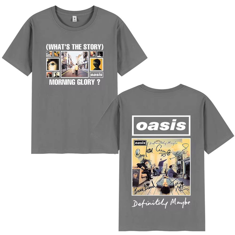 O-Oasis T-Shirts groupe de Rock britannique Vintage T-shirt hommes vêtements coton décontracté à manches courtes T dessus de chemise Streetwear Fans cadeau