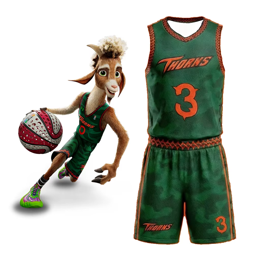 Ensemble de maillot de basket-ball Vineland Thorns GOAT Movie Will 0