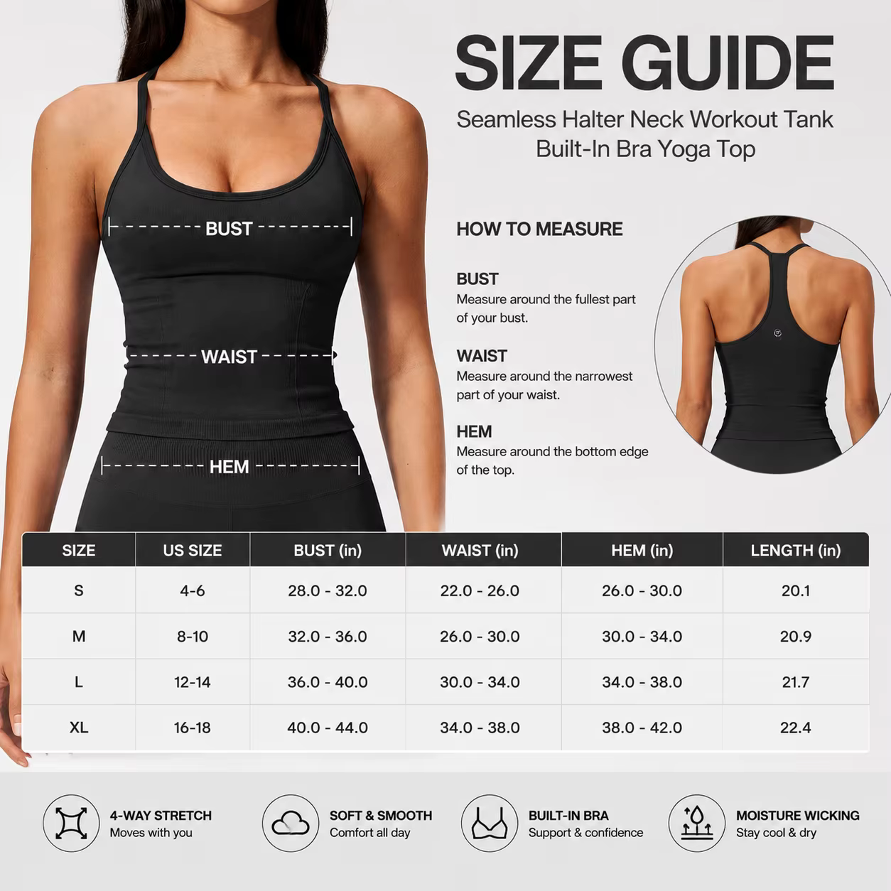 Débardeur de yoga de luxe 2-en-1 avec soutien-gorge intégré pour femme – Haut d'entraînement premium sans coutures
