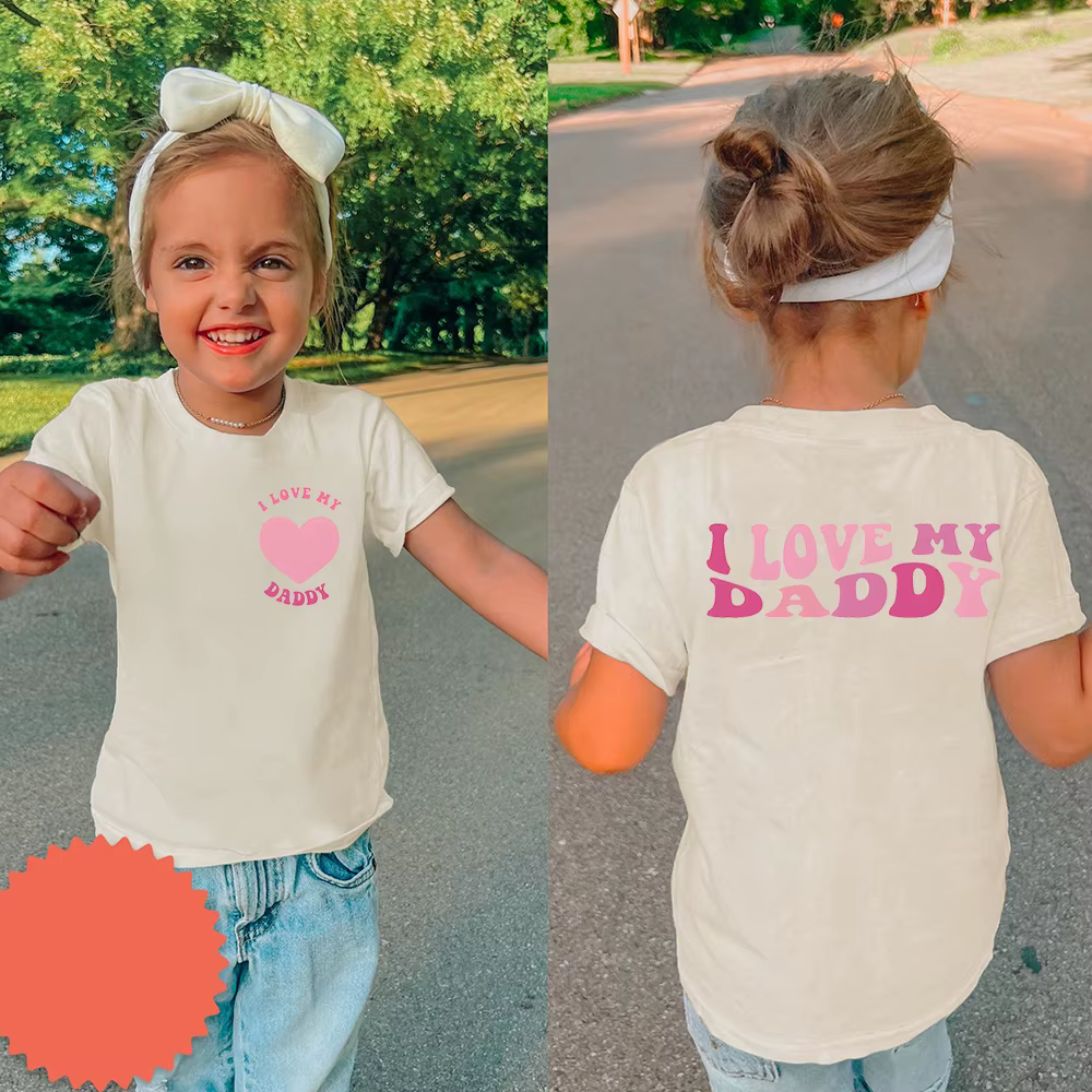 J'aime mon papa enfant en bas âge t-shirt