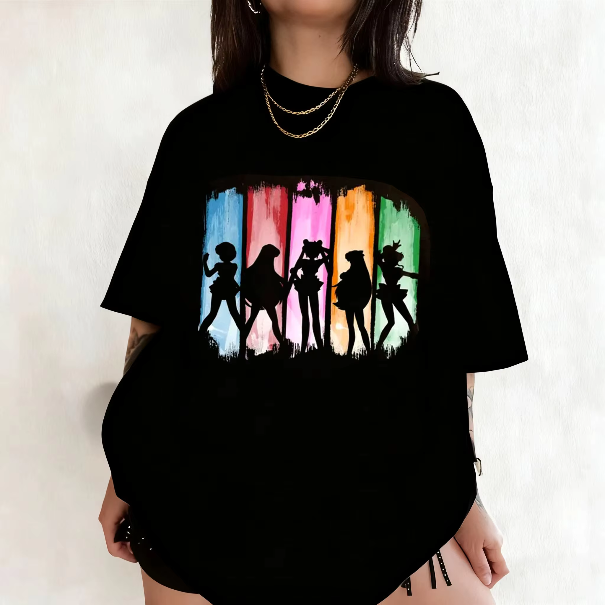 T-shirt graphique rétro Sailor Moon années 90