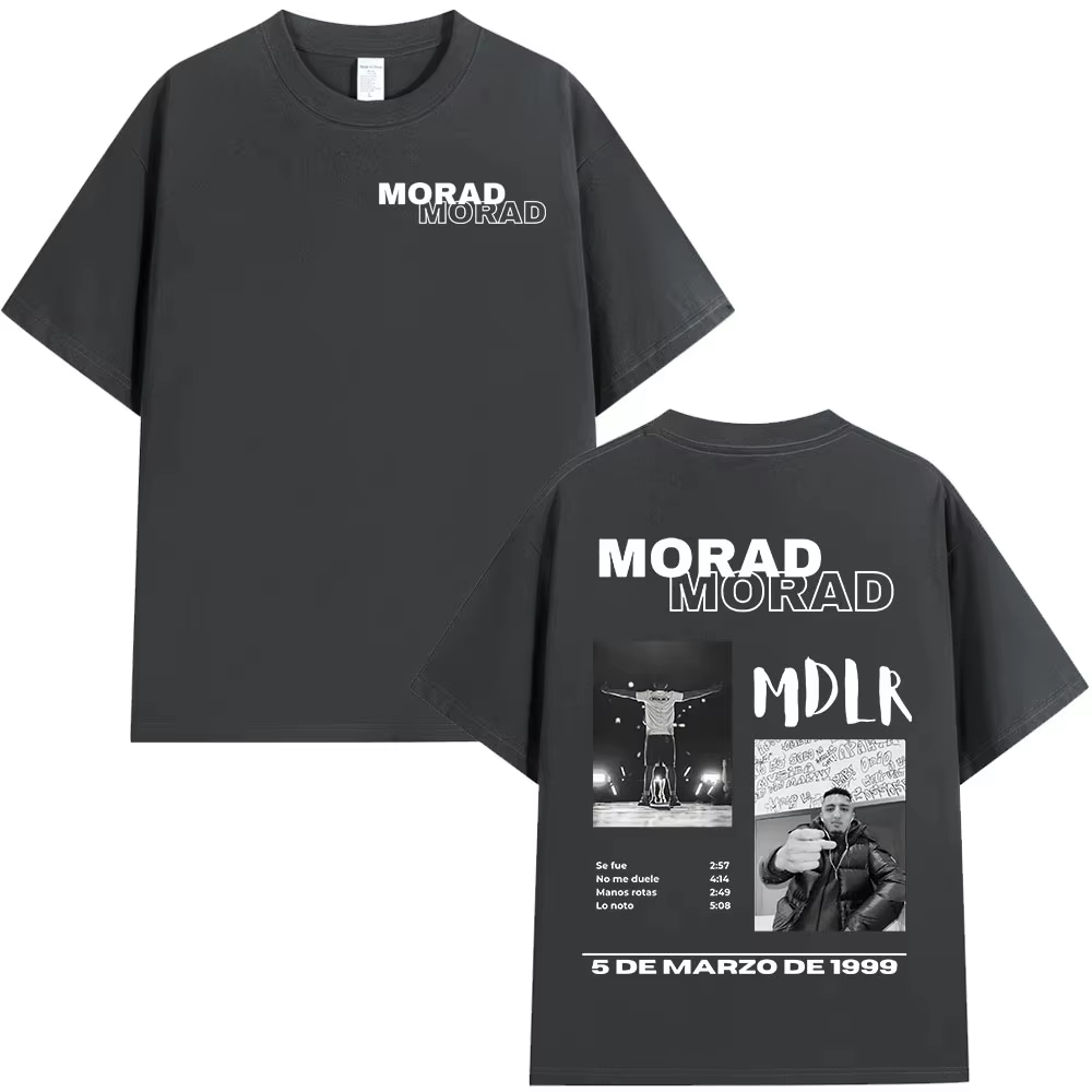 T-shirt Singer Rap Morad MDLR Tour Album pour hommes et femmes