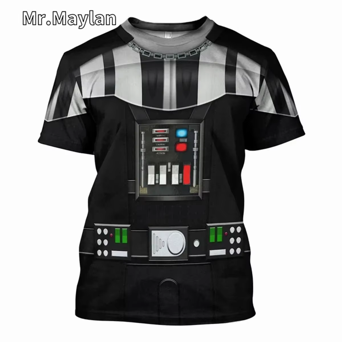 T-shirt à manches courtes pour hommes, imprimé en 3D sur le thème de Darth Vader, respirant, à séchage rapide, pour sport, Cosplay, Street, mode décontractée, vêtements d'été