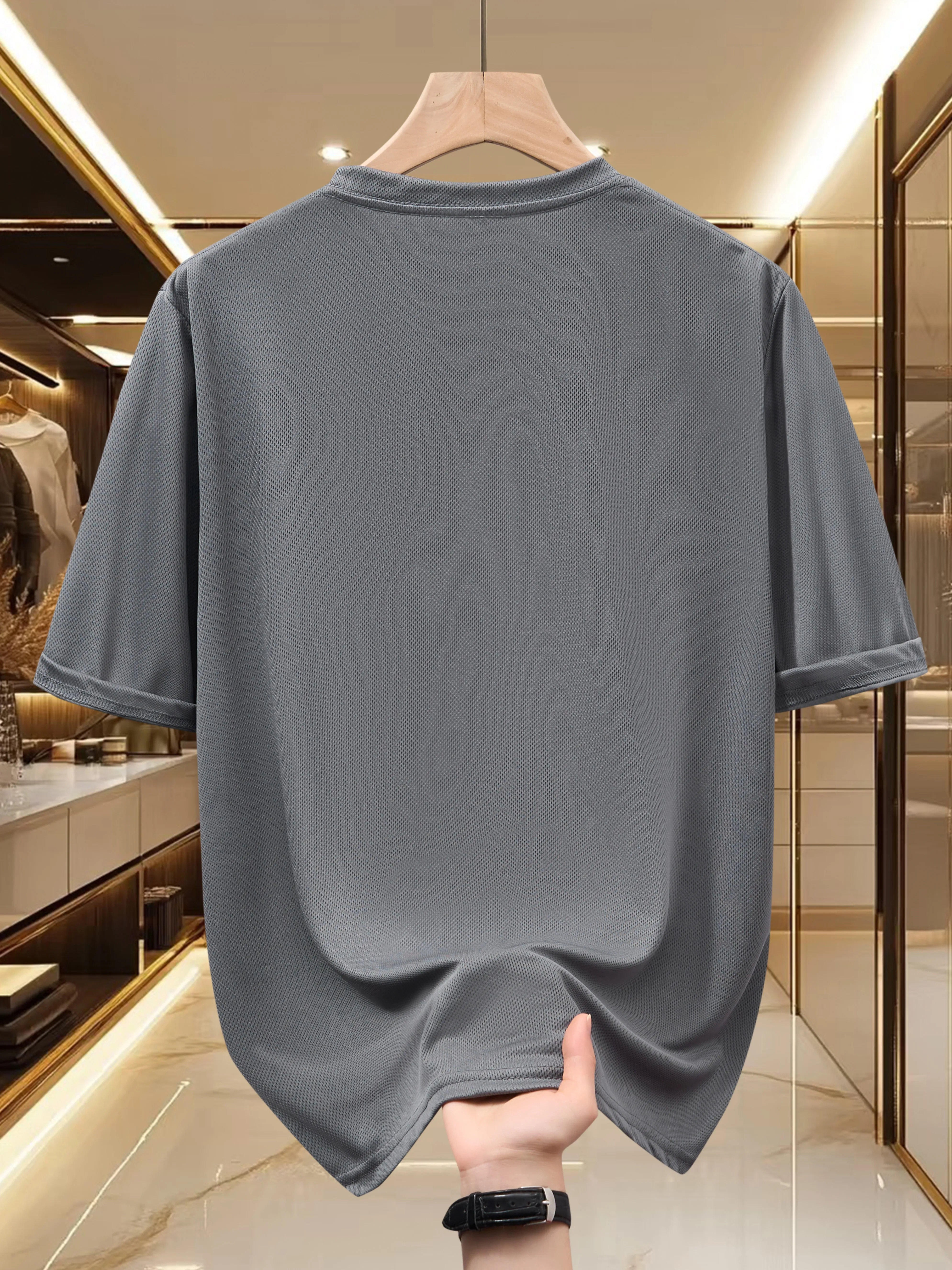 T-shirt pour homme - Haut léger à manches courtes pour l'été - Tendance