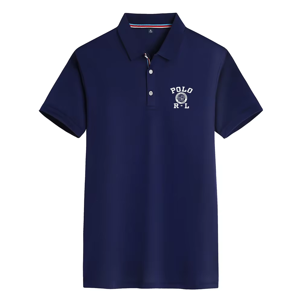 Polo confortable pour homme avec logo imprimé décontracté