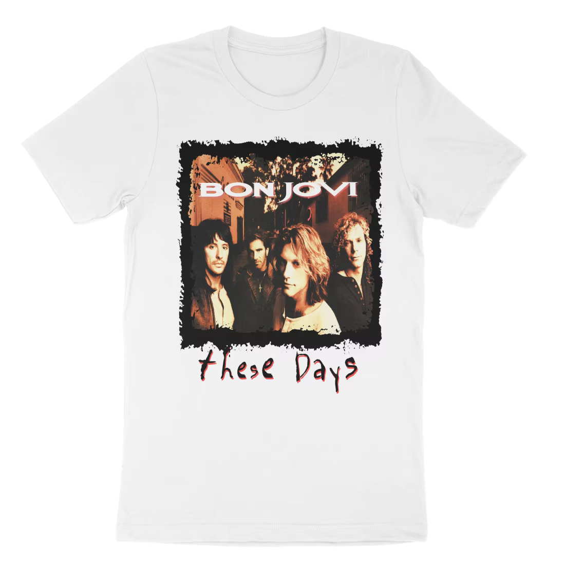 Nouveau Jersey jeunesse T-Shirt Bon Jovi Grunge bande mode décontracté