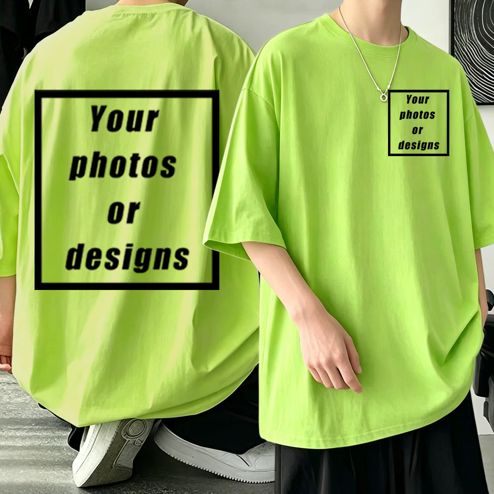 T-shirt personnalisé pour homme 100% coton