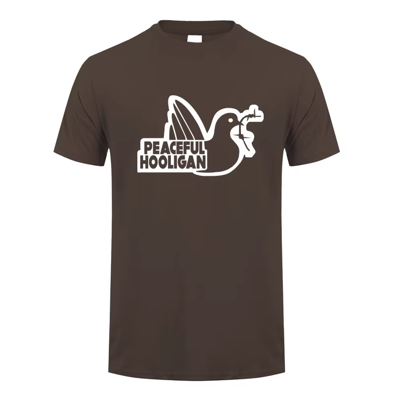 Paceful Hooligan t-shirt été hommes coton drôle T-Shirts