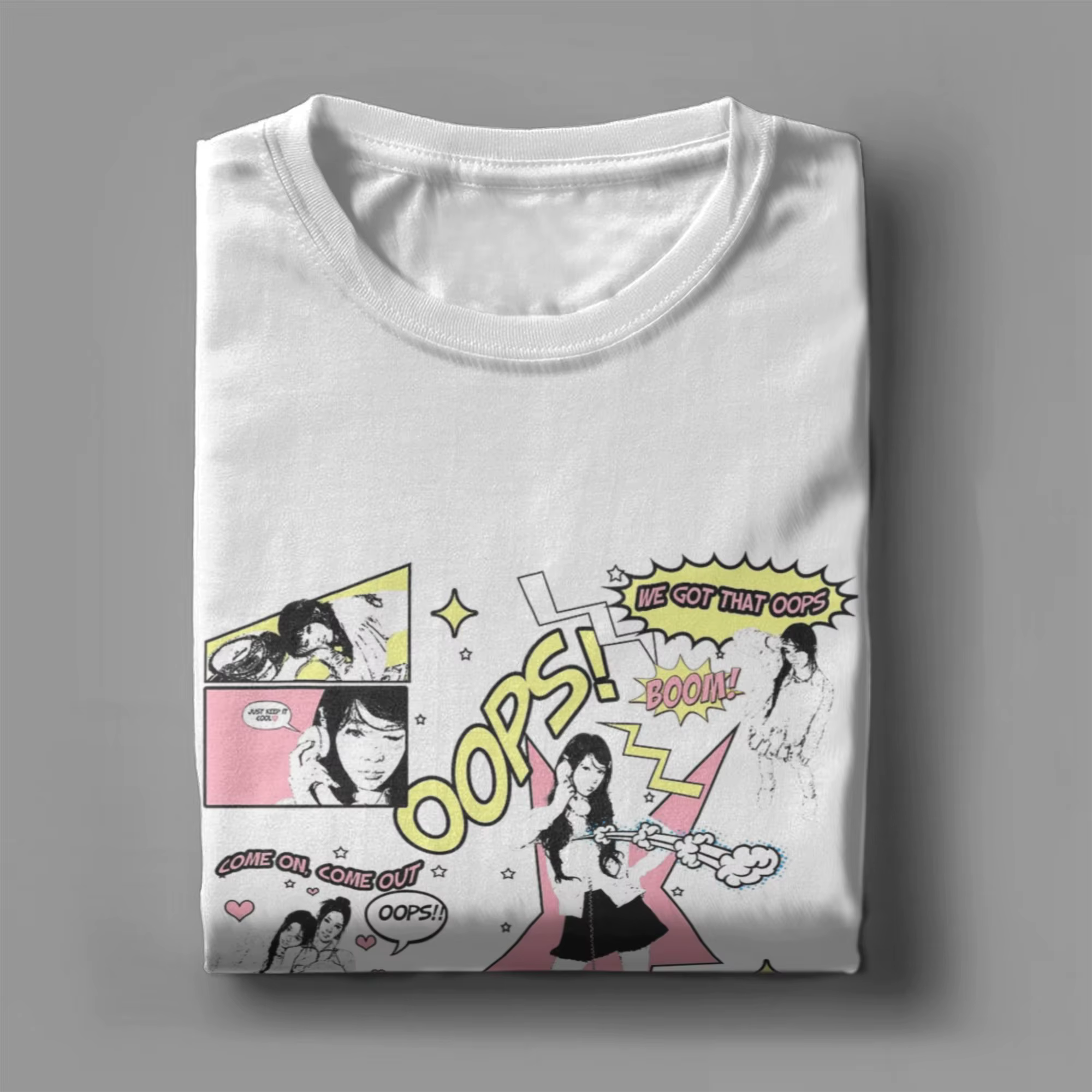 Illit Kpop T-Shirt hommes drôle pur coton