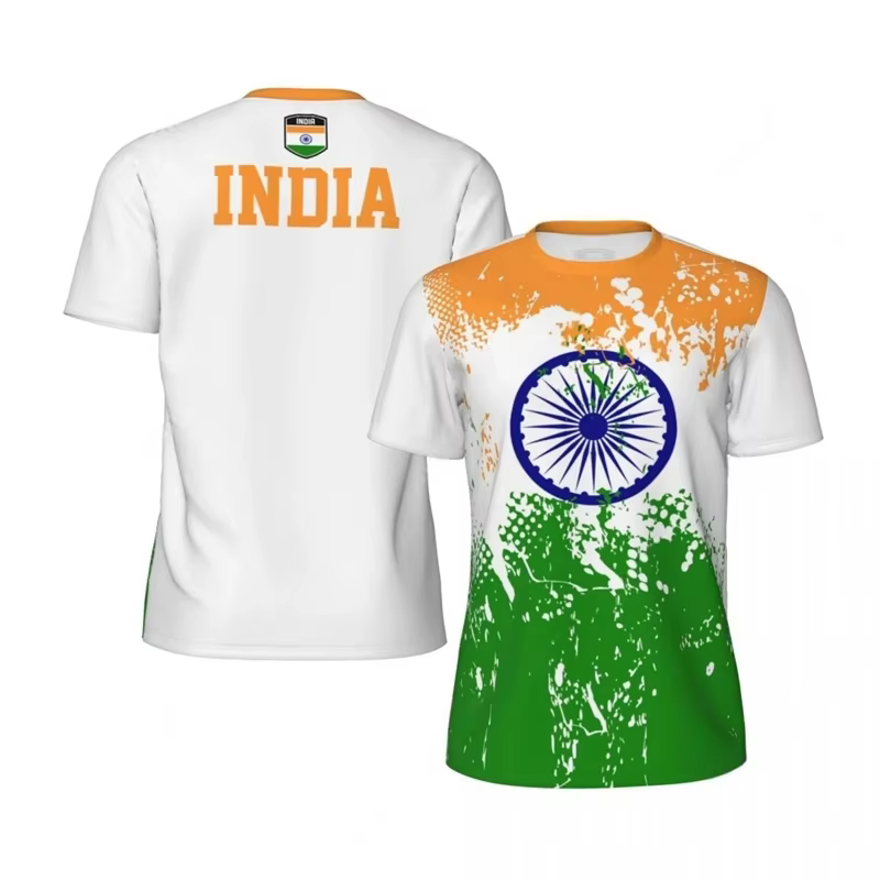 T-shirt de football imprimé en 3D pour hommes