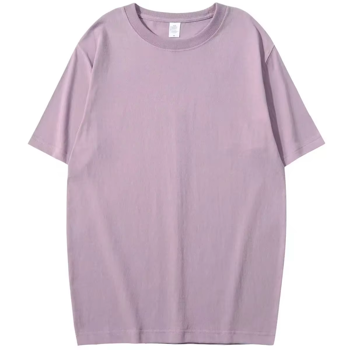 T-shirt d'été violet à manches courtes pour hommes et femmes
