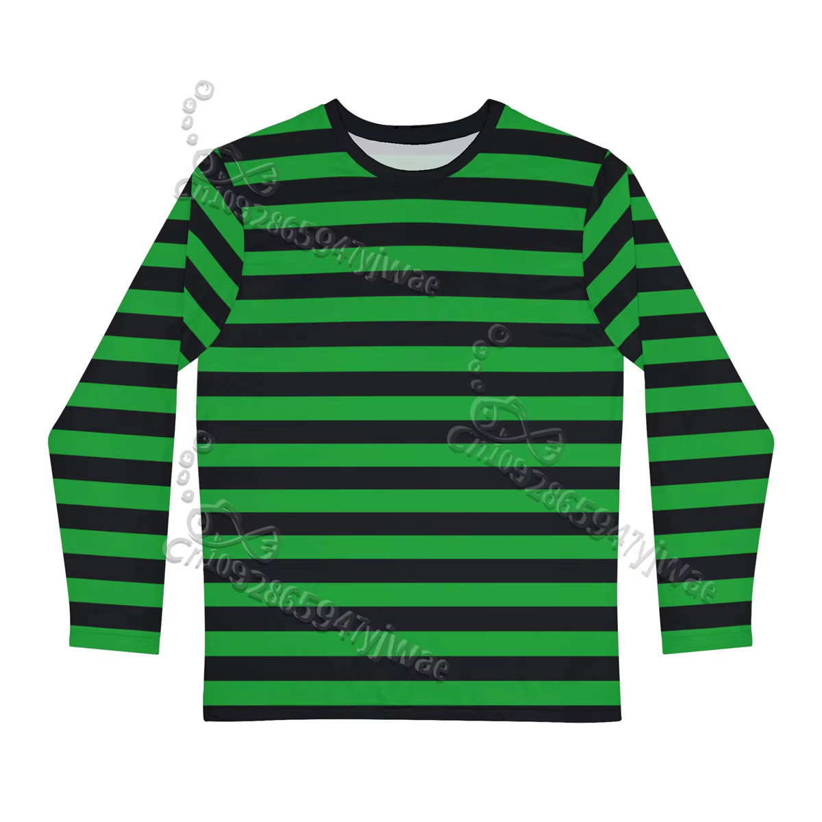 T-shirt à manches longues rayé style gothique français, col rond, décontracté, streetwear, polyvalent, pour le quotidien, printemps, enfant et adulte