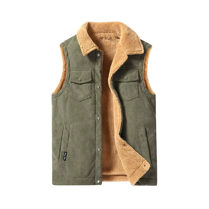 Gilet en velours côtelé pour hommes