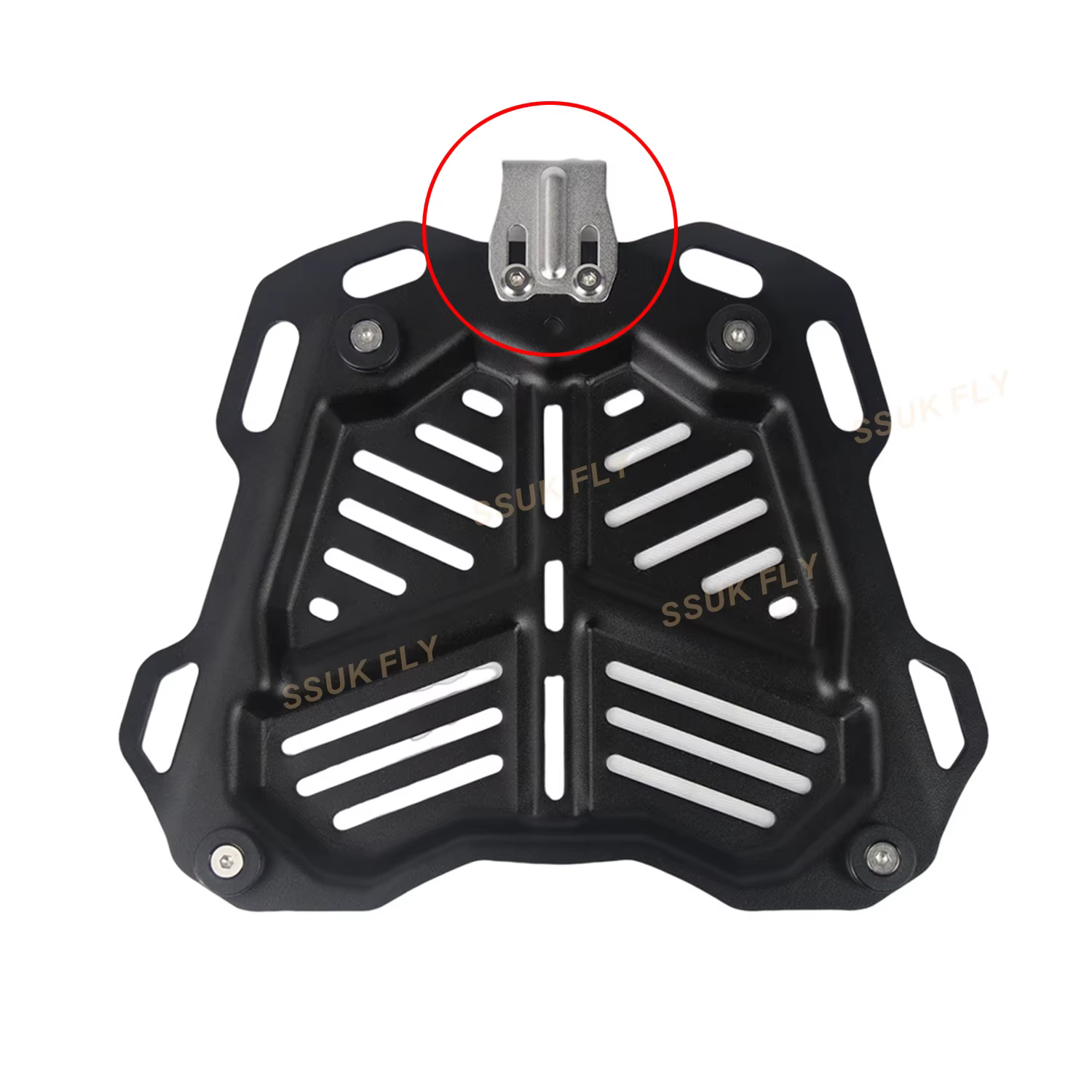 Outil de boîtier supérieur de queue de moto, étui à bagages arrière, plaque de base de coffre de casque, crochet à dégagement rapide, accessoires de montage à vis, 28L-100L