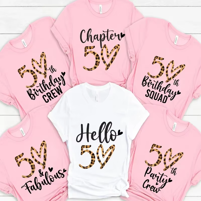 T-shirts pour femmes pour fête d'anniversaire 50 ans