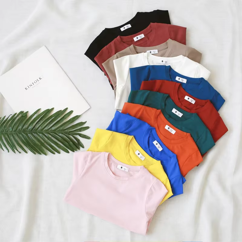 T-shirt d'été en coton pour garçons et filles