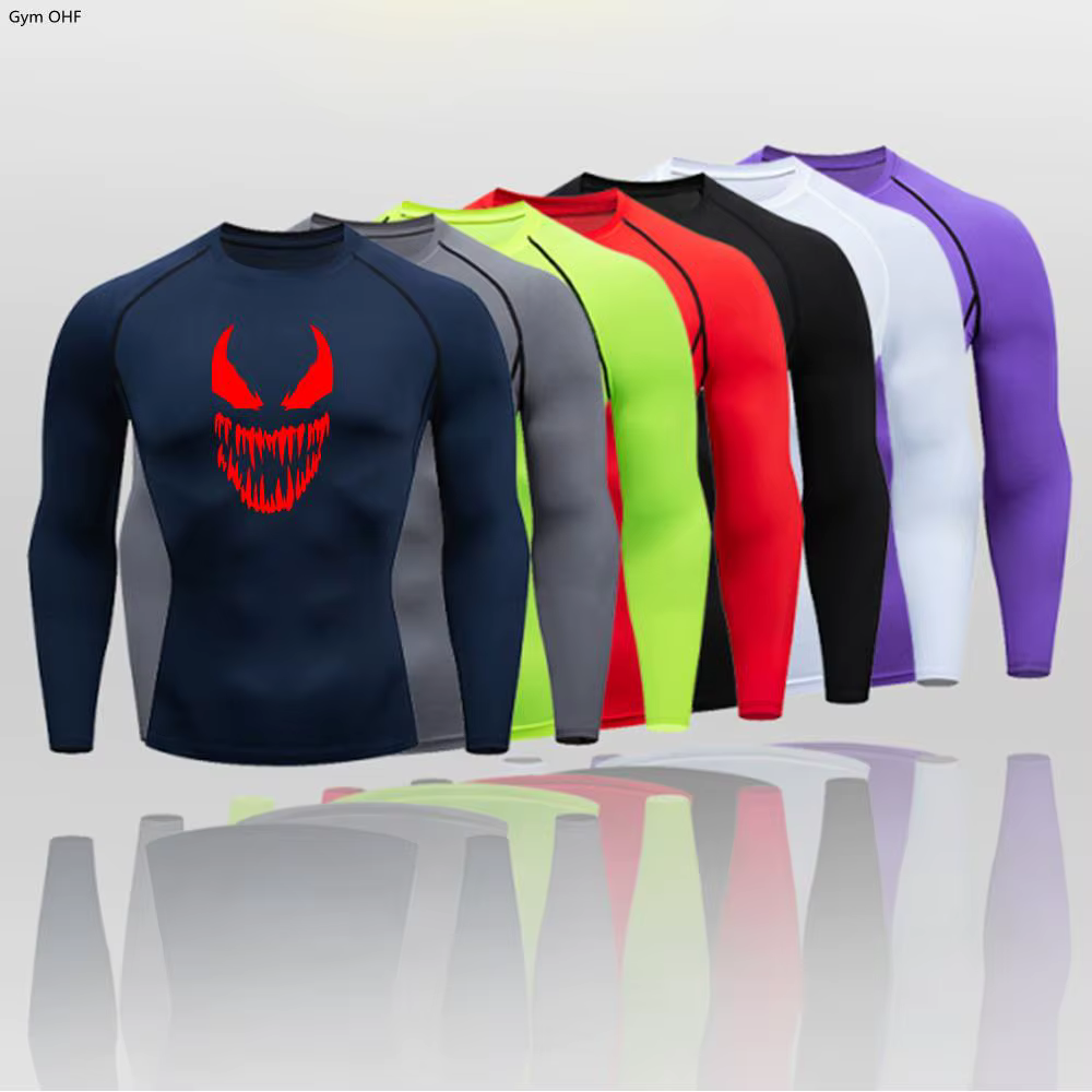 T-shirt de compression de course pour homme
