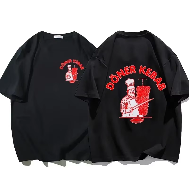 T-Shirts sportifs Doner Kebab femme imprimé été T-shirt femmes haut à manches courtes col rond décontracté vêtements d'été