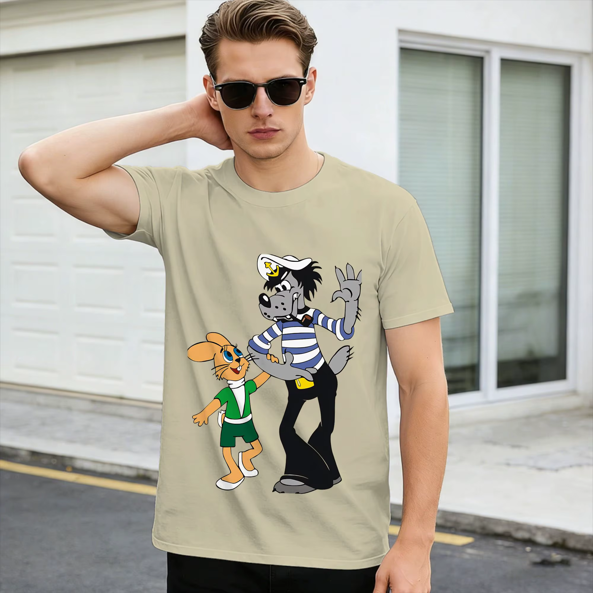 T-shirt d'été en coton pour hommes