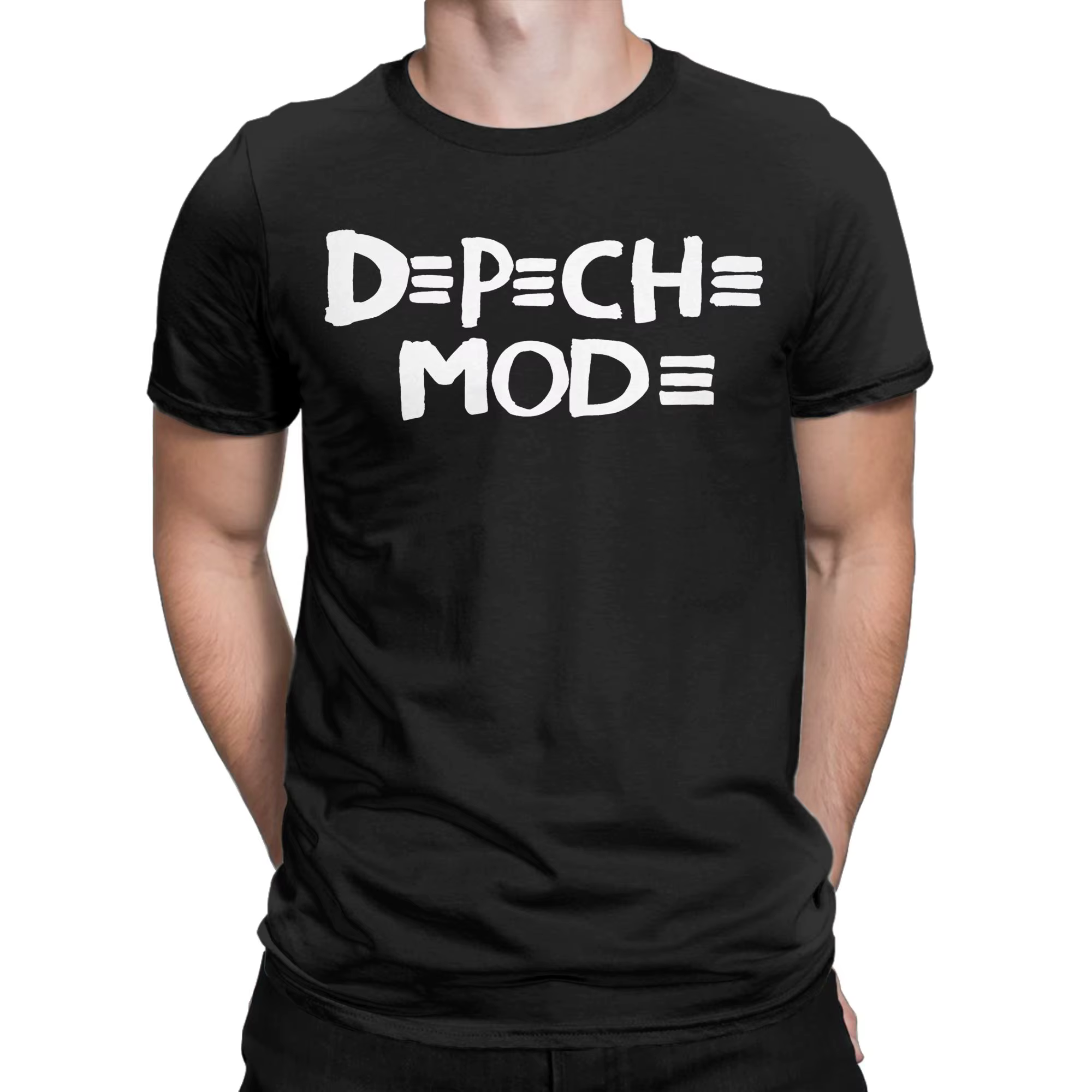 T-shirts de la groupe de musique Depeche pour hommes Mode T-shirt vintage en coton à col rond et manches courtes