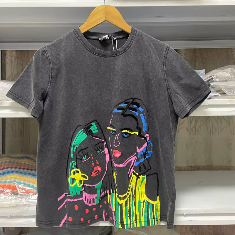 T-shirts pour femmes été 2025 Y2k Streetwear mode filles t-shirt à manches courtes col rond