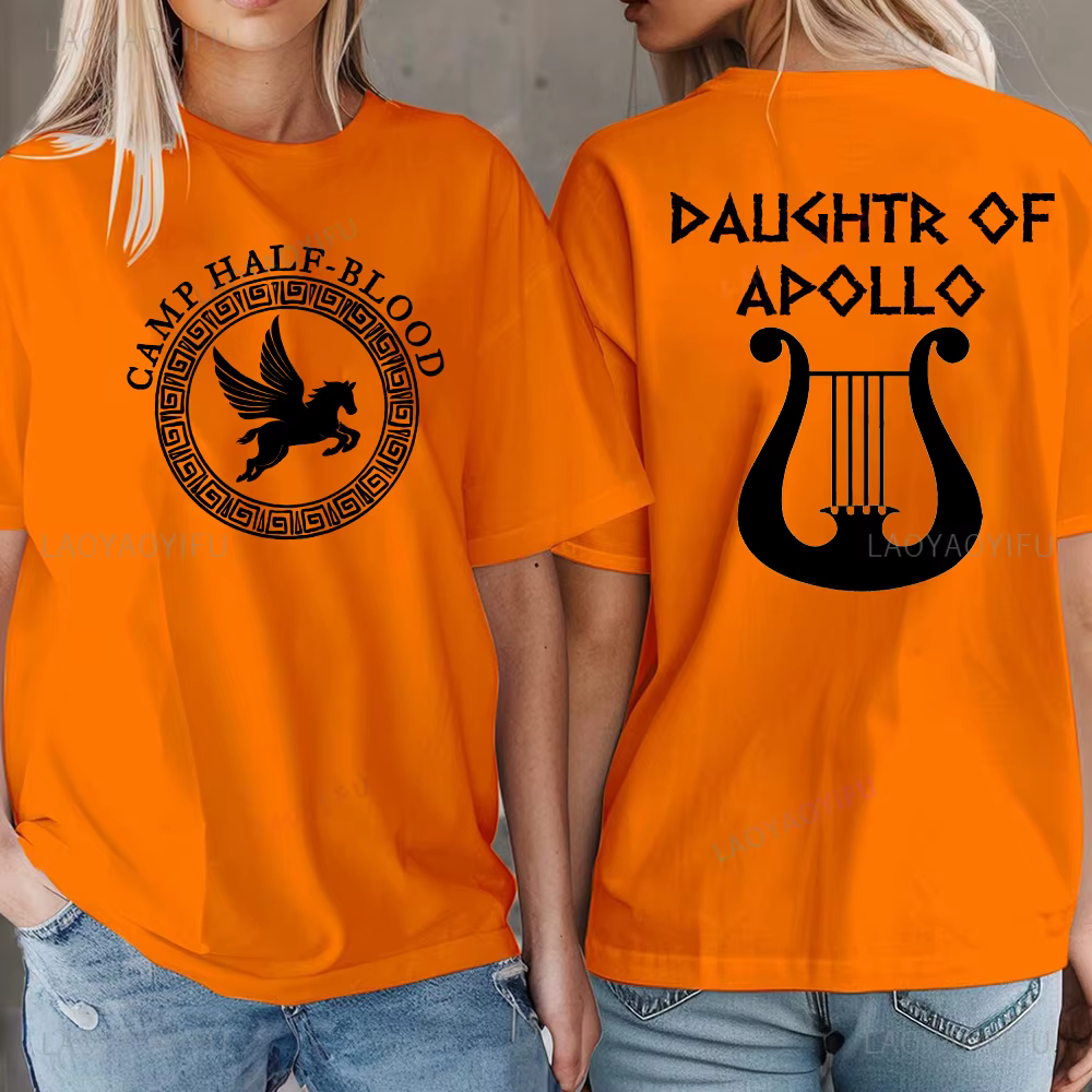 Camp demi-sang mythologie grecque fille graphique t-shirts été femme homme mode décontracté extérieur respirant coton T-shirt