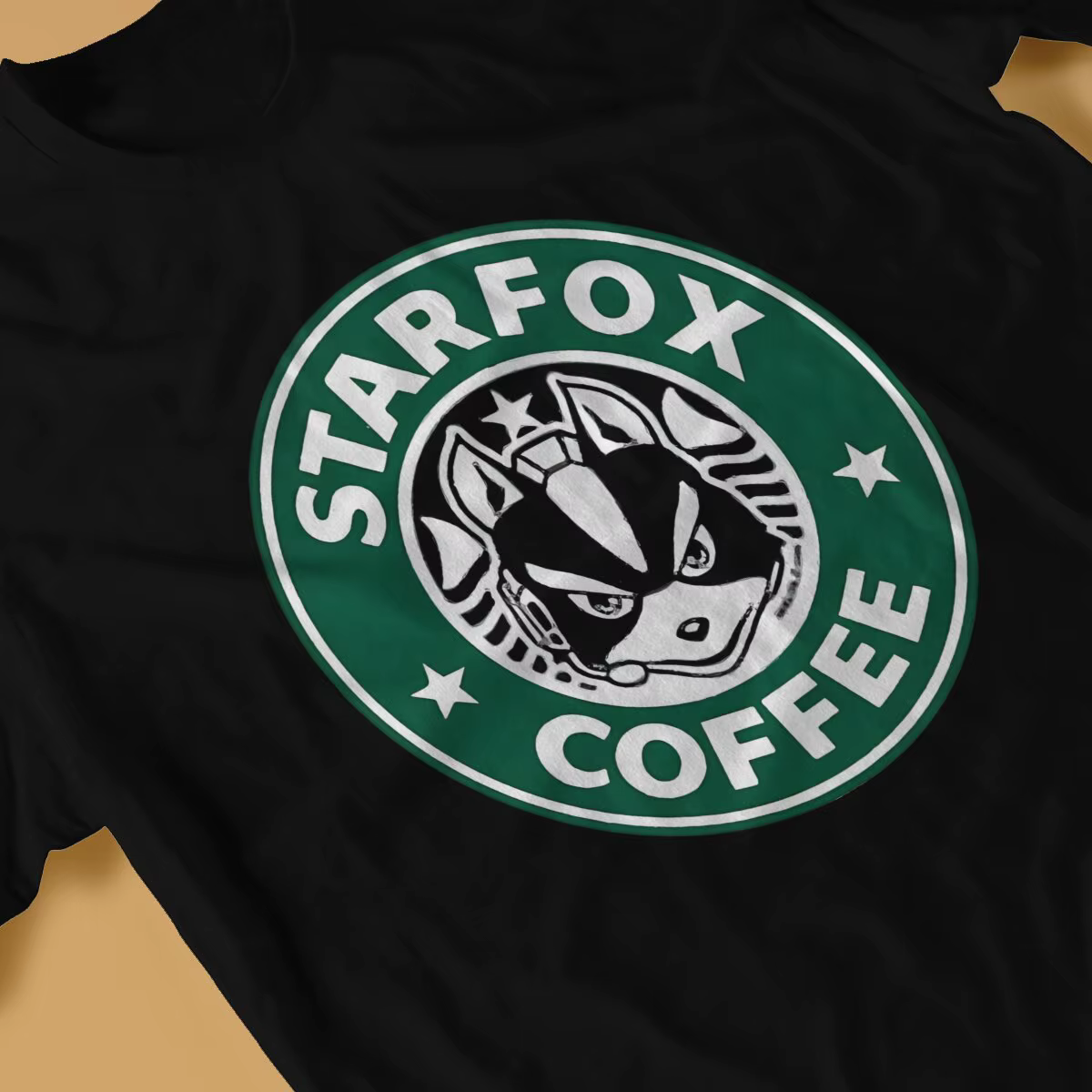 Star Fox-T-shirt à col rond pour hommes