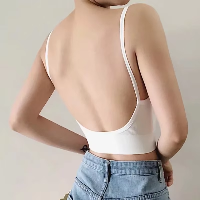 Haut court sans couture pour femmes