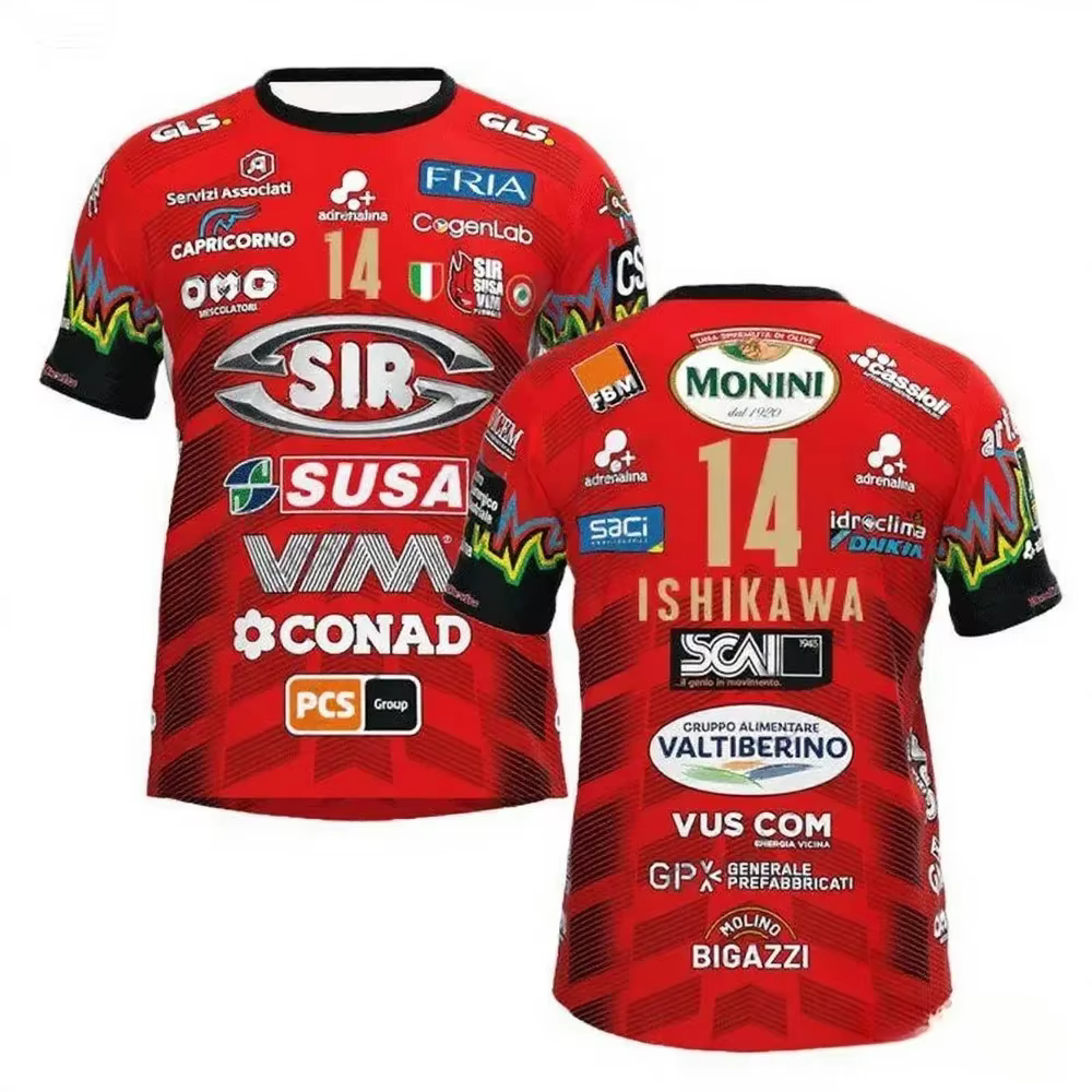 T-shirt de volley-ball 2026 N°14 - Essentiel d'été pour homme