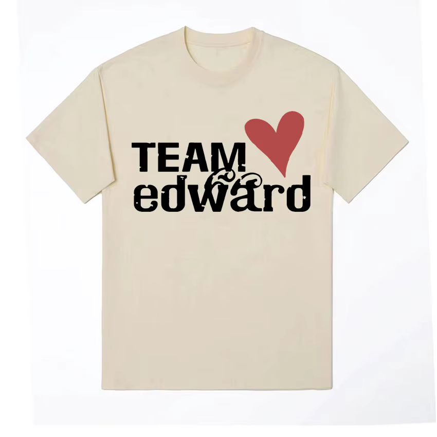 Jacob Wears Team Edward T-shirt en coton biologique Twilight Fans vêtements Vintage