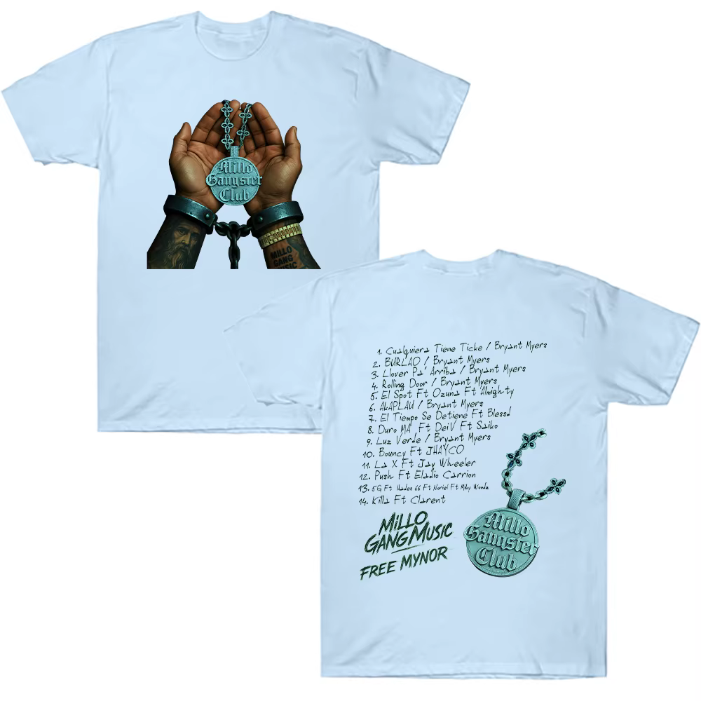 Bryant Myers Millo Gangster Club 2025 t-shirt rappeur