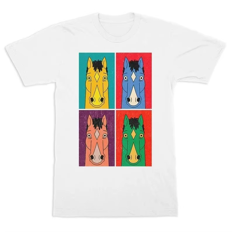 T-shirt vintage BoJack Horseman Pop Art pour hommes et femmes