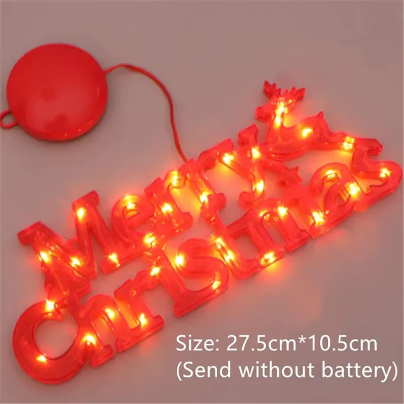 Guirxiété lumineuse LED avec étiquette de lettre pour la décoration de la maison