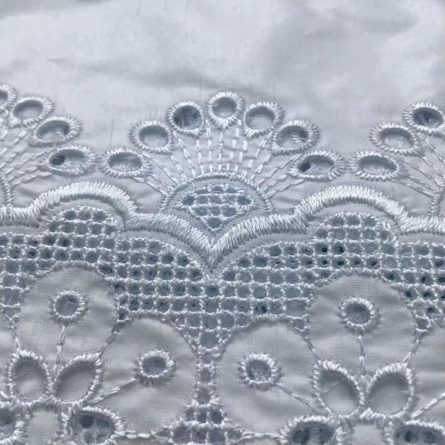 SJD dentelle suisse Voile africain coton
