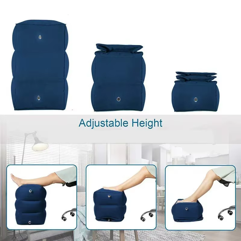 Repose-pieds gonflable pour enfants, coussin de repos pour avion, voiture, bus, coussin de voyage, repose-pieds