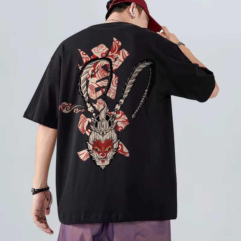 T-shirts d'été imprimés avec graphiques de singe pour hommes