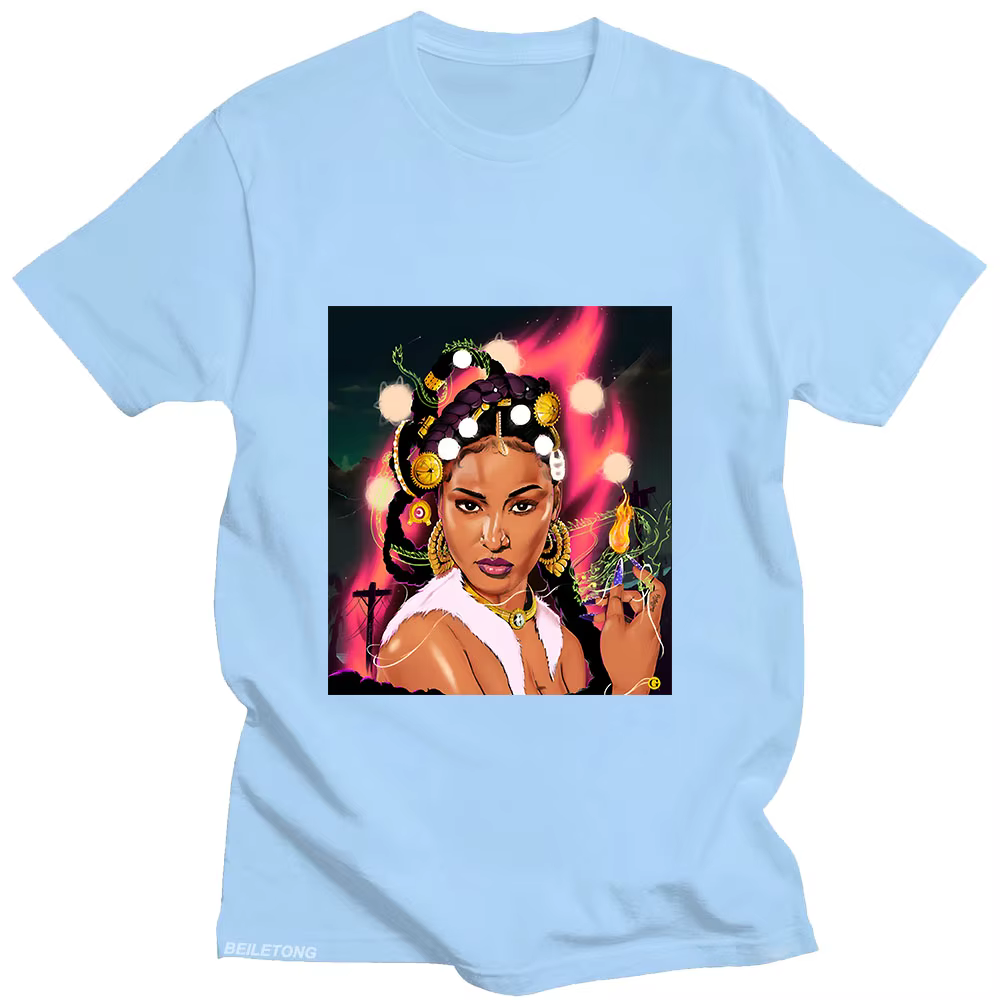 Shenseeaa-T-shirt manches courtes col rond femme